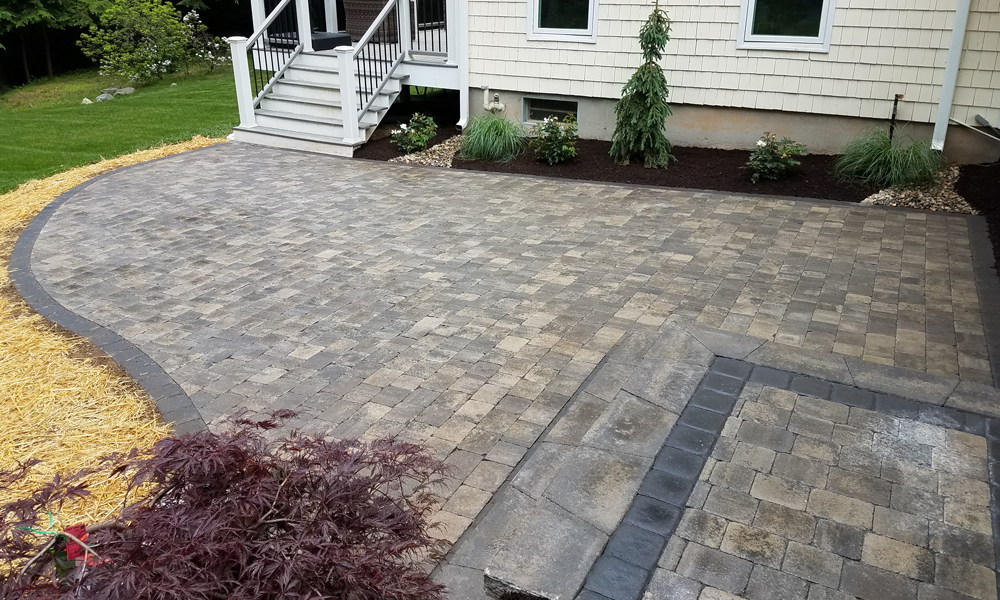 Residential or commercial patio walkway installation